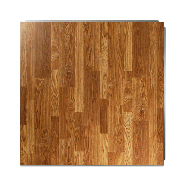 California Portable Dance Floor | New England Plank and White Checker Laminate Kit | 4'x4' Panels