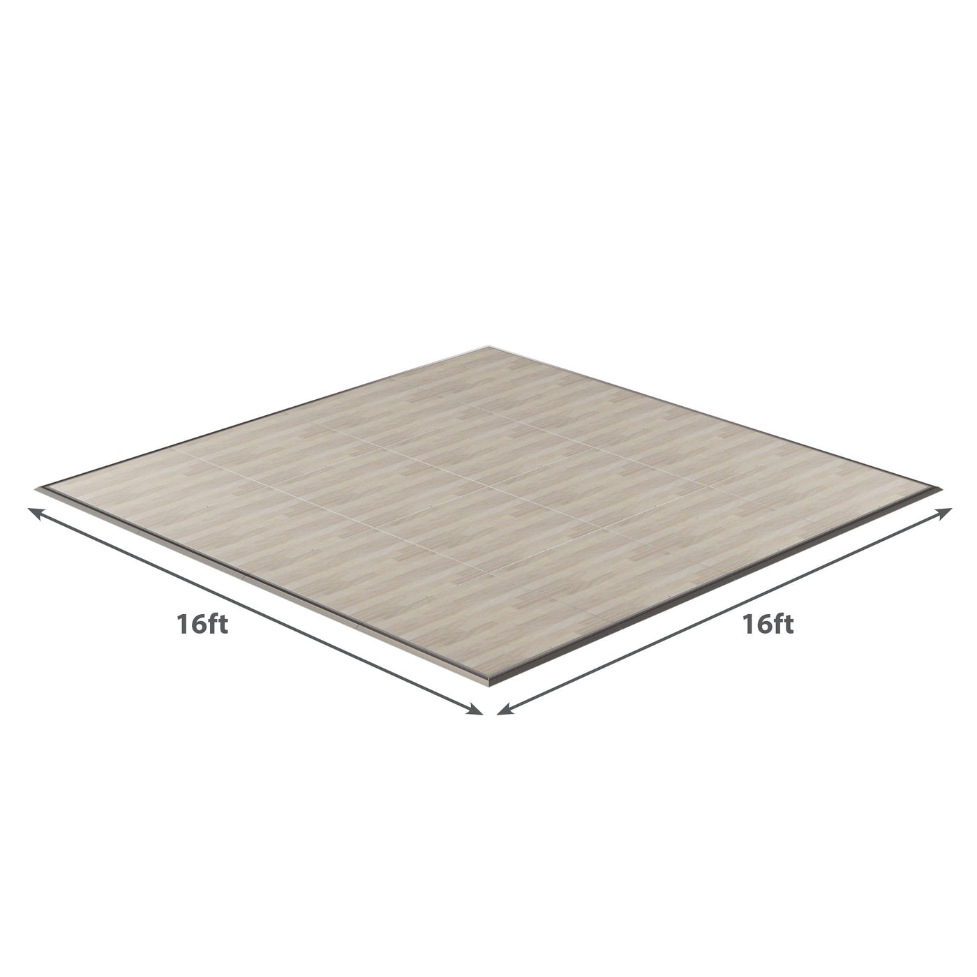 California Portable Dance Floor | Maple Plank Laminate Kit | 4'x4' Panels