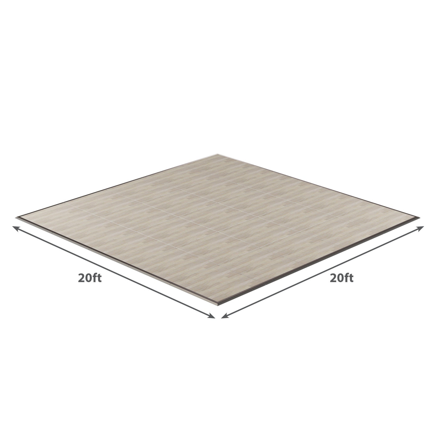 California Portable Dance Floor | Maple Plank Laminate Kit | 4'x4' Panels