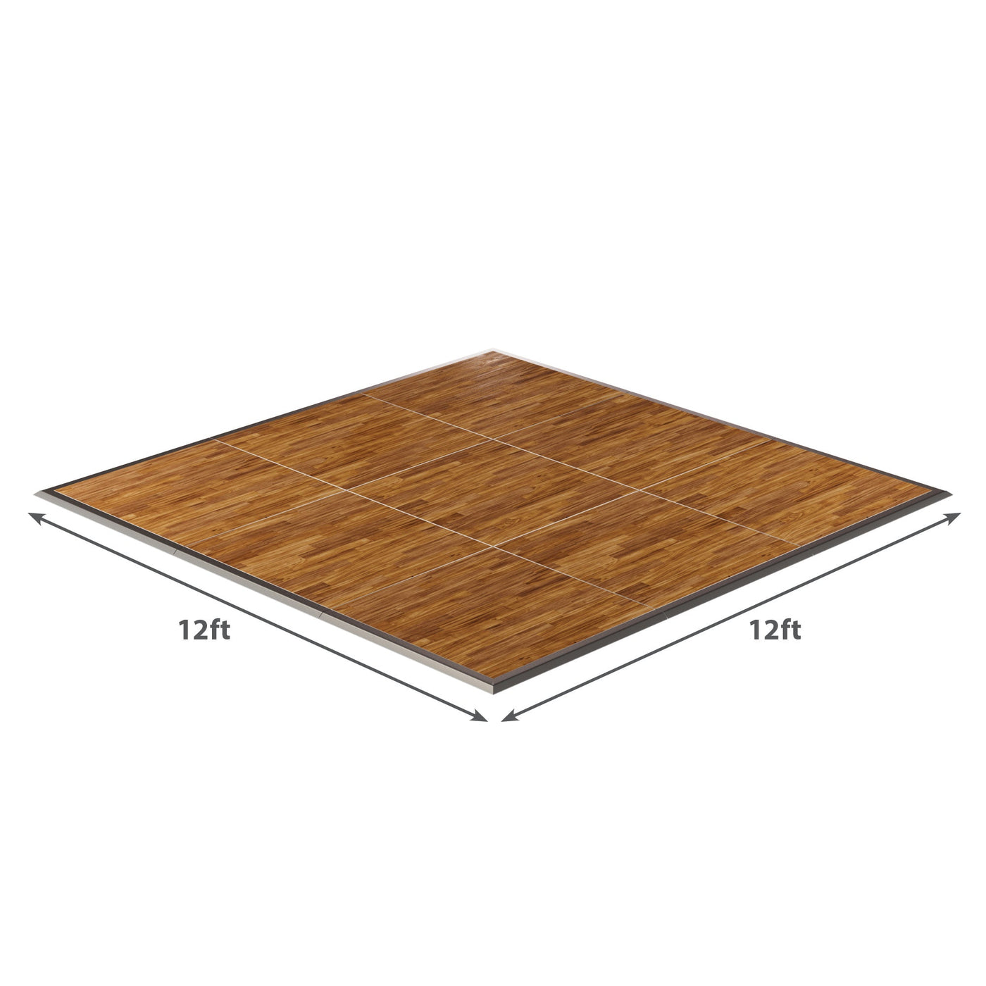 California Portable Dance Floor | New England Plank Laminate Kit | 4'x4' Panels